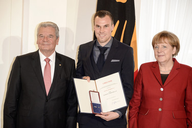 Verleihung des Silbernen Lorbeerblattes an die deutsche Fußball-Nationalmannschaft, Berlin