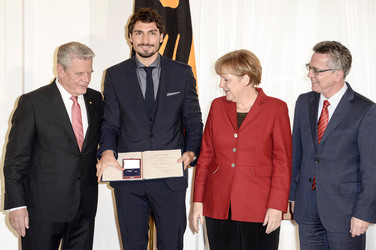 Verleihung des Silbernen Lorbeerblattes an die deutsche Fußball-Nationalmannschaft, Berlin