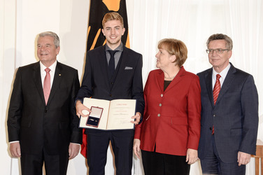 Verleihung des Silbernen Lorbeerblattes an die deutsche Fußball-Nationalmannschaft, Berlin