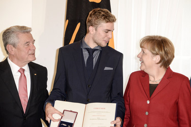 Verleihung des Silbernen Lorbeerblattes an die deutsche Fußball-Nationalmannschaft, Berlin