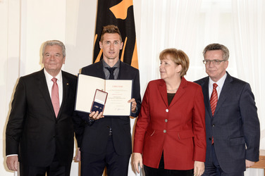 Verleihung des Silbernen Lorbeerblattes an die deutsche Fußball-Nationalmannschaft, Berlin
