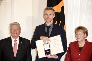 Verleihung des Silbernen Lorbeerblattes an die deutsche Fußball-Nationalmannschaft, Berlin