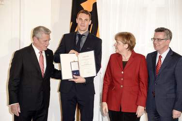 Verleihung des Silbernen Lorbeerblattes an die deutsche Fußball-Nationalmannschaft, Berlin