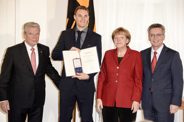 Verleihung des Silbernen Lorbeerblattes an die deutsche Fußball-Nationalmannschaft, Berlin