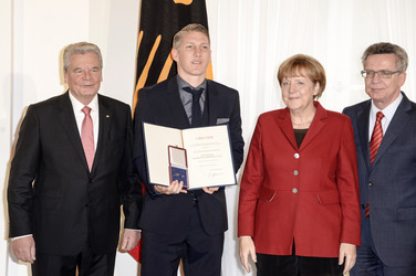 Verleihung des Silbernen Lorbeerblattes an die deutsche Fußball-Nationalmannschaft, Berlin