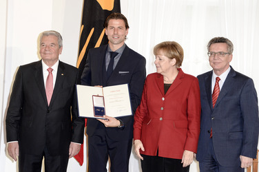 Verleihung des Silbernen Lorbeerblattes an die deutsche Fußball-Nationalmannschaft, Berlin