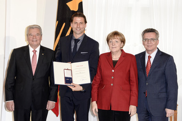 Verleihung des Silbernen Lorbeerblattes an die deutsche Fußball-Nationalmannschaft, Berlin