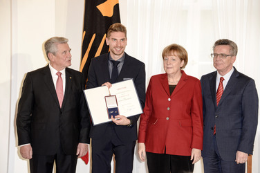 Verleihung des Silbernen Lorbeerblattes an die deutsche Fußball-Nationalmannschaft, Berlin