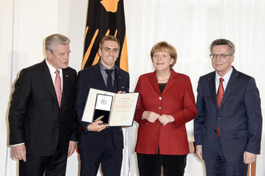 Verleihung des Silbernen Lorbeerblattes an die deutsche Fußball-Nationalmannschaft, Berlin
