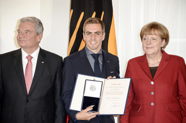 Verleihung des Silbernen Lorbeerblattes an die deutsche Fußball-Nationalmannschaft, Berlin