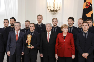 Verleihung des Silbernen Lorbeerblattes an die deutsche Fußball-Nationalmannschaft, Berlin