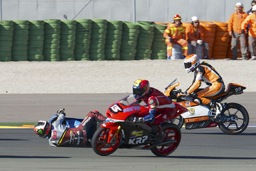 Jorge Navarro Unfall bei der Moto3 Spanish Championship, Cheste