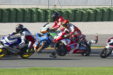 Jorge Navarro Unfall bei der Moto3 Spanish Championship, Cheste