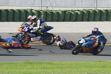 Jorge Navarro Unfall bei der Moto3 Spanish Championship, Cheste