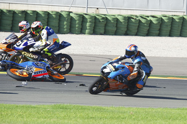 Jorge Navarro Unfall bei der Moto3 Spanish Championship, Cheste