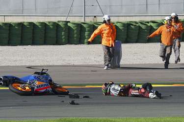 Jorge Navarro Unfall bei der Moto3 Spanish Championship, Cheste