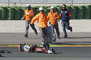 Jorge Navarro Unfall bei der Moto3 Spanish Championship, Cheste