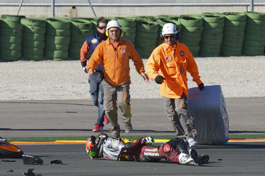 Jorge Navarro Unfall bei der Moto3 Spanish Championship, Cheste