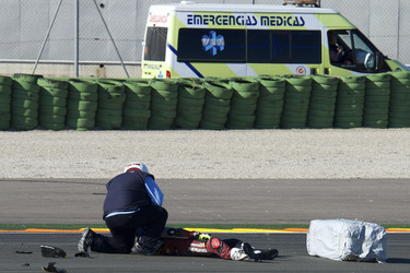 Jorge Navarro Unfall bei der Moto3 Spanish Championship, Cheste