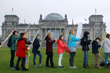 Aktion 'Augen auf für Kinderrechte', Berlin