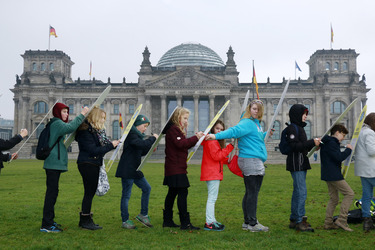 Aktion 'Augen auf für Kinderrechte', Berlin