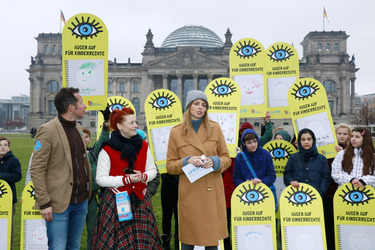 Aktion 'Augen auf für Kinderrechte', Berlin