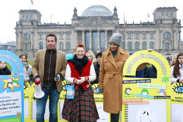 Aktion 'Augen auf für Kinderrechte', Berlin