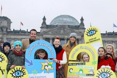 Aktion 'Augen auf für Kinderrechte', Berlin
