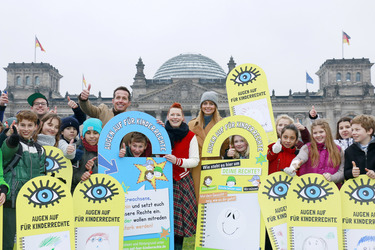 Aktion 'Augen auf für Kinderrechte', Berlin