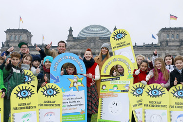 Aktion 'Augen auf für Kinderrechte', Berlin