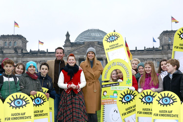 Aktion 'Augen auf für Kinderrechte', Berlin