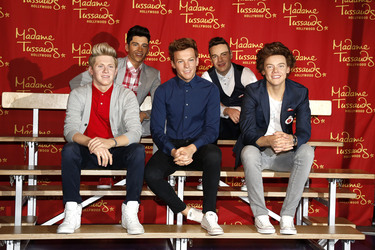 One Direction Wachfigur Präsentation bei Madame Tussauds, Los Angeles