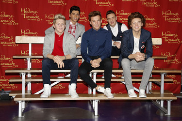 One Direction Wachfigur Präsentation bei Madame Tussauds, Los Angeles