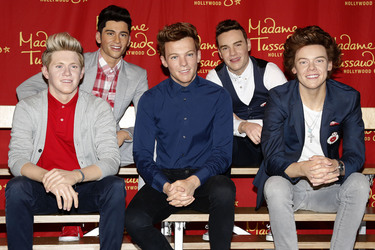 One Direction Wachfigur Präsentation bei Madame Tussauds, Los Angeles