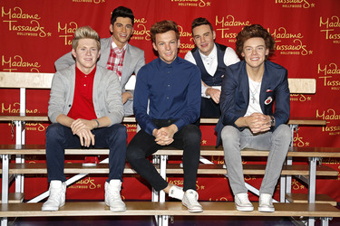 One Direction Wachfigur Präsentation bei Madame Tussauds, Los Angeles