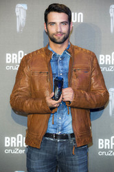 Jesus Castro und Mario Suarez präsentieren Braun Rasierer, Madrid