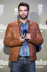 Jesus Castro und Mario Suarez präsentieren Braun Rasierer, Madrid
