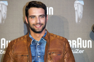 Jesus Castro und Mario Suarez präsentieren Braun Rasierer, Madrid