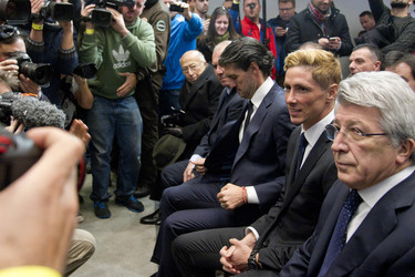 Präsentation von Fernando Torres als neuer Spieler von Atlético de Madrid, Madrid