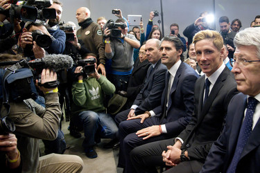 Präsentation von Fernando Torres als neuer Spieler von Atlético de Madrid, Madrid