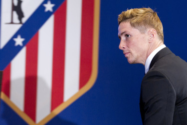 Präsentation von Fernando Torres als neuer Spieler von Atlético de Madrid, Madrid