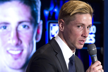 Präsentation von Fernando Torres als neuer Spieler von Atlético de Madrid, Madrid
