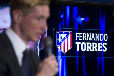 Präsentation von Fernando Torres als neuer Spieler von Atlético de Madrid, Madrid