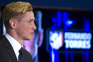 Präsentation von Fernando Torres als neuer Spieler von Atlético de Madrid, Madrid