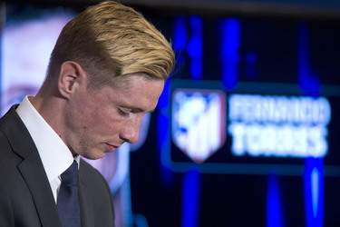 Präsentation von Fernando Torres als neuer Spieler von Atlético de Madrid, Madrid