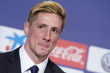 Präsentation von Fernando Torres als neuer Spieler von Atlético de Madrid, Madrid