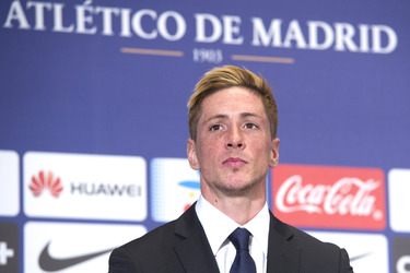 Präsentation von Fernando Torres als neuer Spieler von Atlético de Madrid, Madrid