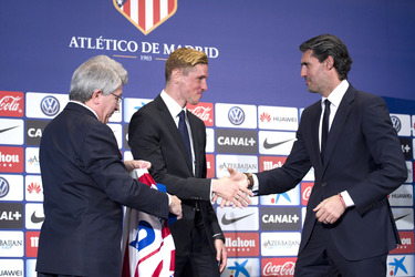 Präsentation von Fernando Torres als neuer Spieler von Atlético de Madrid, Madrid