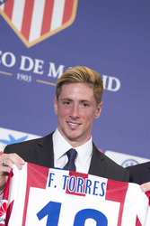 Präsentation von Fernando Torres als neuer Spieler von Atlético de Madrid, Madrid