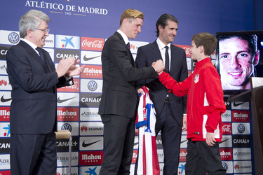 Präsentation von Fernando Torres als neuer Spieler von Atlético de Madrid, Madrid